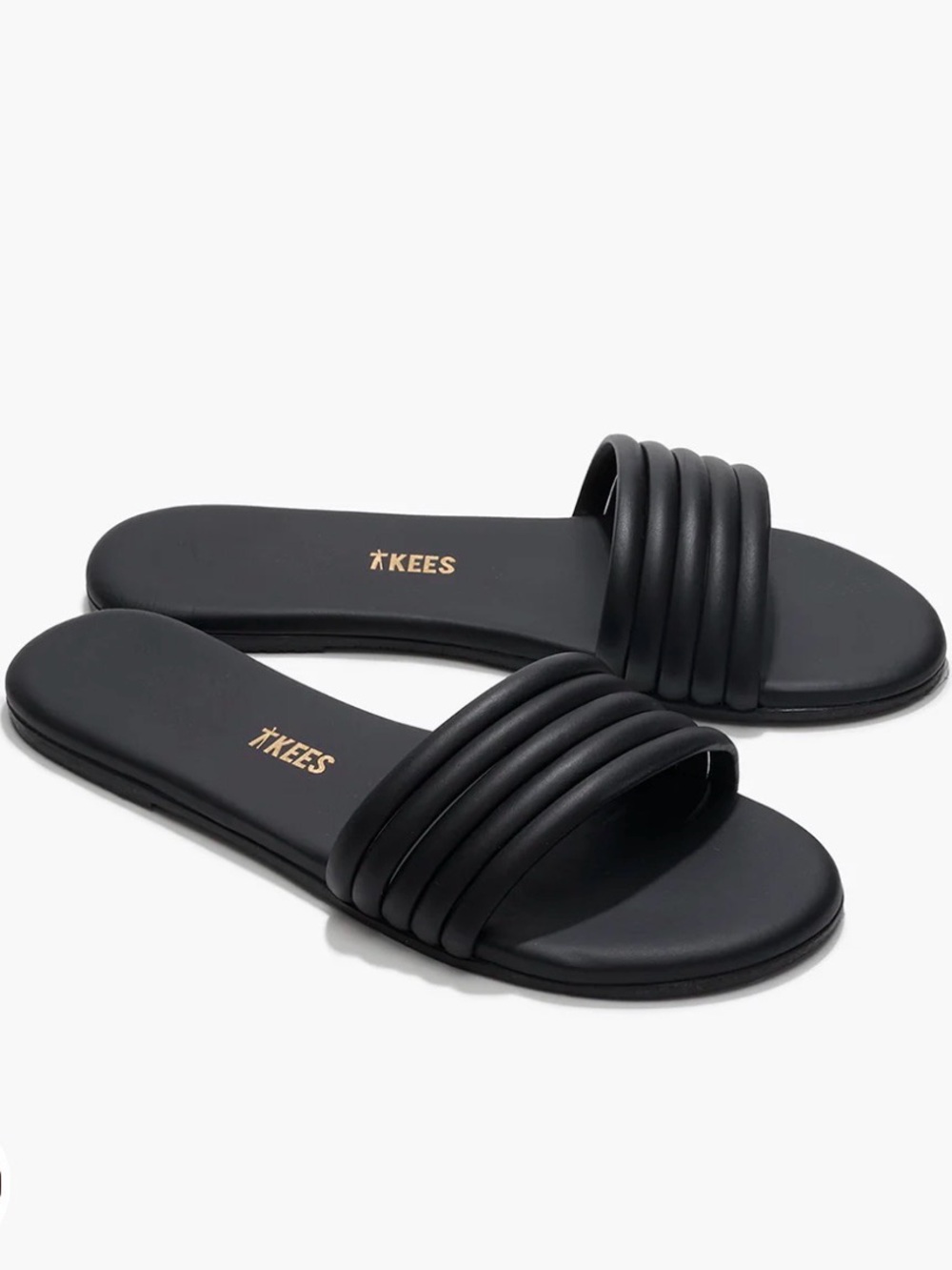 NWOT - TKEES Black Serena Slide Sandal